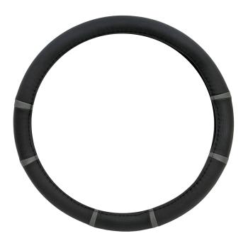 Xkeribom Lenkradbezug 37-38cm Lenkradschoner Lenkradschutz Schwarz Grau Streifen